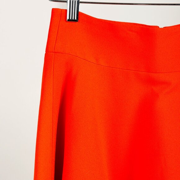 Fausto Puglisi Orange & Black Velvet Appliqué Circle Skirt - Picture 4 of 10